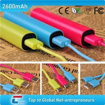 Fashion design stick mobile battery charger with AA battery Inside