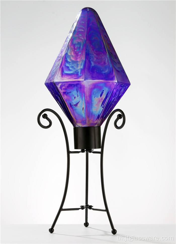 Mosaic Diamond Glass Gazing Globe สำหรับสวน