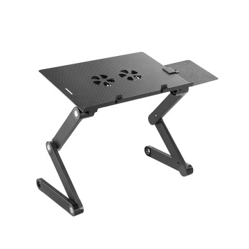 Height Adjustable Foldable Home Office Laptop Desk with Cooling Fan