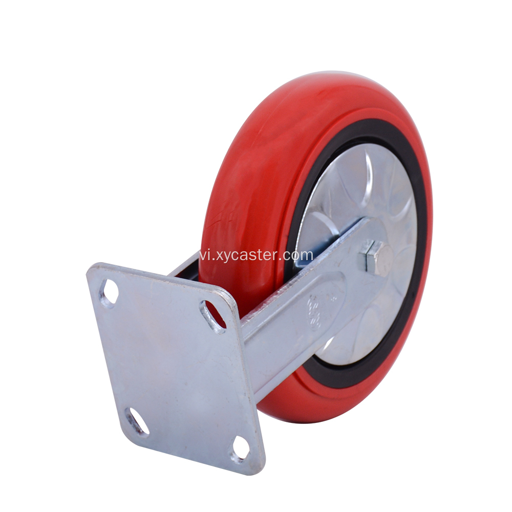 Caster PVC 8 ​​inch cứng nhắc