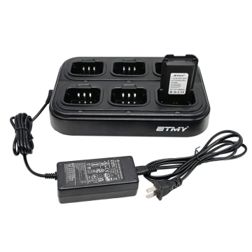 OEM Six-Slot Li-ion Battery Charger Base for ET-538 Walkie Talkie