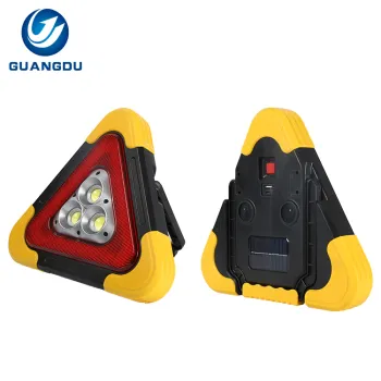 Portable Solar USB Charging Vehicle Emergency Fault Warning Light