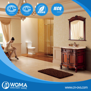 Floor standing antique waterproof wooden bathroom cabinet 2016A