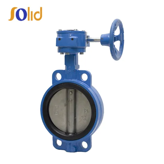 DN40-DN600 lever operated wafers end type manual butterfly valve