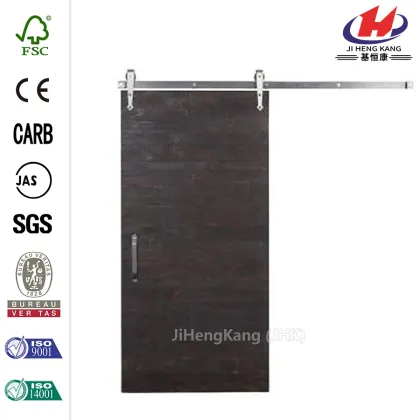 Rustica Reclaimed Gray Wood Barn Door