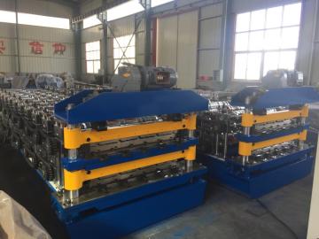 Double roof steel rolling machine