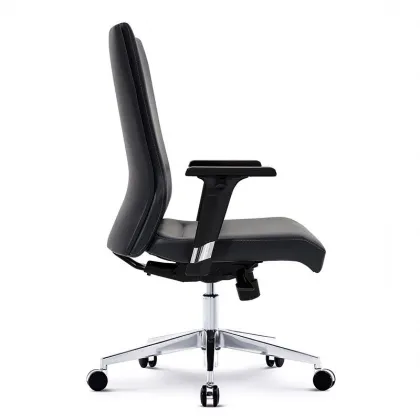 Leather Computer Home Study Chair - Comfortable Office Boss Executive Chair