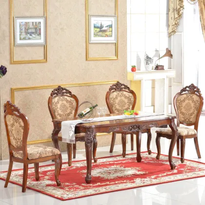 Foshan wooden kitchen furniture dining table set dining tables and chairs
