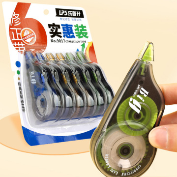 卸売5mm*12mペットのカスタマイズされた修正テープセット学生向け