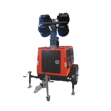 RAISE G POWER 4* 1000W LED Lamp with 8kW Generator and Automatic Rising-Lowering Mobile Light Tower