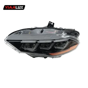 LED DRL Projector Headlight Assembly Pair for Ford Mustang 2018-2021