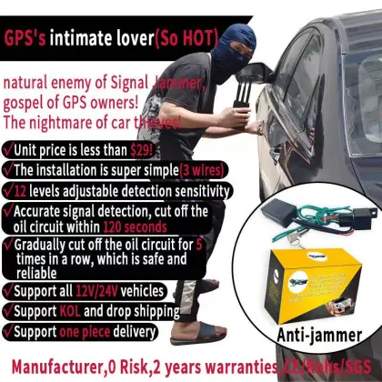 Online GPS Protector: Anti-Jammer GPS Tracker for Anti-Theft