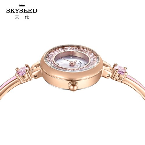 SKYSEED Trendy diamond watch waterproof lady watch