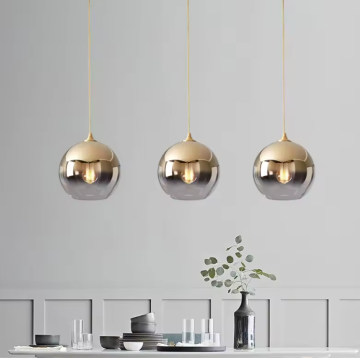 Nordisches minimalistisches Glas Anhänger Licht für Esszimmer und Schlafzimmer