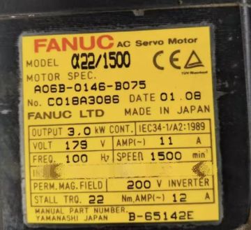 Penghantaran cepat Fanuc Servo asal A06B-0146-B075 oleh DHL, UPS, dan FedEx