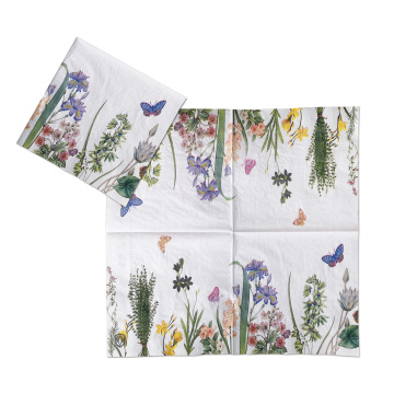 Flower Printed Decorative Paper Dinner Napkins: Enhancing Your Table Setting with Elegant and Stylish Linens