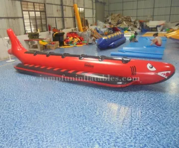 6 person Banana Boat sale 5.6m Inflatable Banana Boats Shark low price