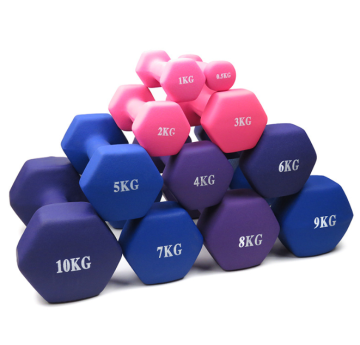 Customizable 5kg Vinyl Neoprene Hex Dumbbells: Affordable Gym Equipment for Adjustable Strength Training