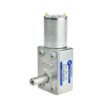 XYT JGY-370 Brush DC Motor with Worm Gearbox - DC6V/9V/12V/24V, 25MM Shaft Length, Self-locking
