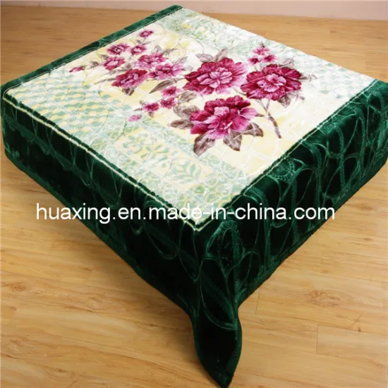 Korean Style Printed Polyester Blanket/Raschel Blanket