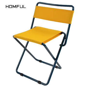 HOMFUL Small Portable Folding Camping Chair with Backrest for Kids