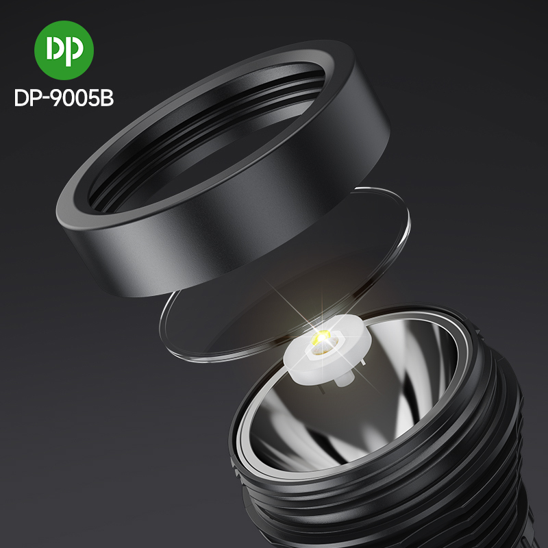 DP Wholesale Portable LED Rechargeable Flashlight Type-C