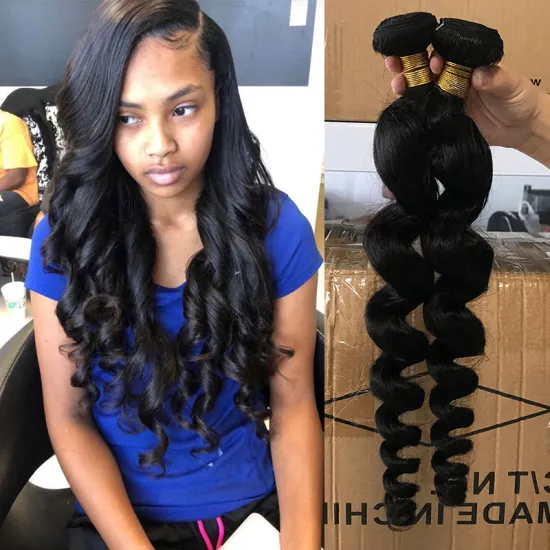 Cheap price can be restyled loose wave human hair, 100 cuticle aligned virgin loose wave hair, human brazillian hair bundles