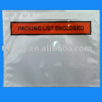 packing list envelope