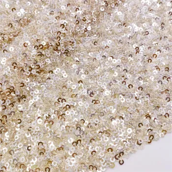 Elegant Rose Gold Small Sequin Embroidered Fabrics