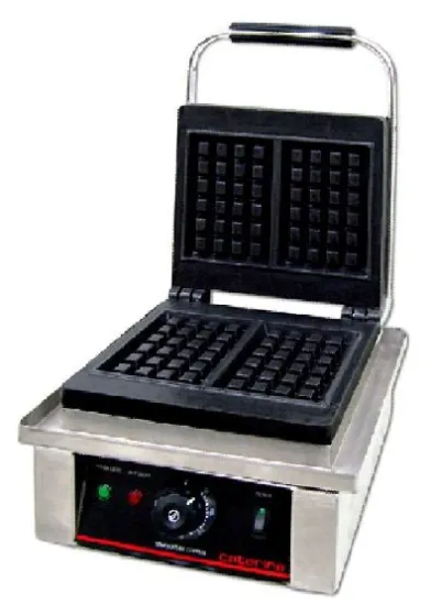 Waffle iron machine, heavy