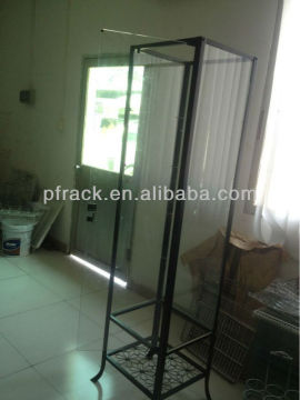 transparent glass wine and cup cabinet