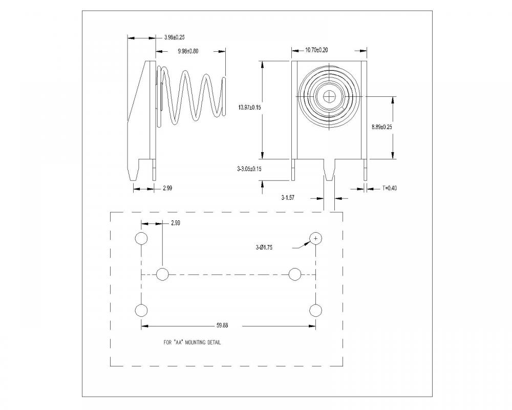 AA Negativer Batteriekontakt BS-S-NI-B-728