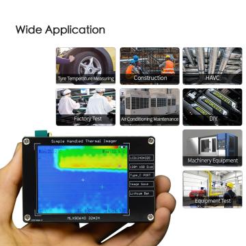 Imager per imaging termico infrarosso LCD da 2,8 pollici fai-da-te MLX90640