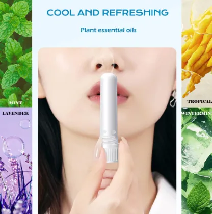Private Brand Quick Relief Clears Stuffy Nose Breathe Easy Refreshing Essential Oils Aromatic Menthol Nasal Inhaler Sticks
