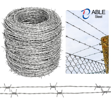 High Tensile Galvanized Barbed Wire For Cattle Fencing