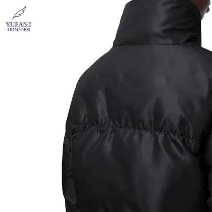 Yufan Super March OEM ODM Asymmetric Cropped Puffer Jacket