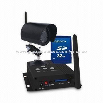 Mini DVR Card with Water-resistant Camera, Built-in 2.4GHz Wireless Receiver, Ideal for Outdoor Use