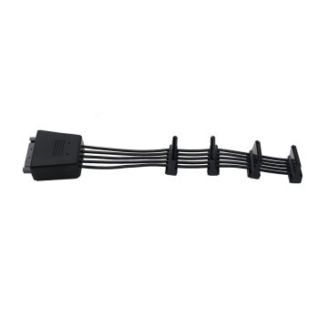 SATA 15pin Male to Female Cable 1 to 4 Ports Power Splitter Adapter