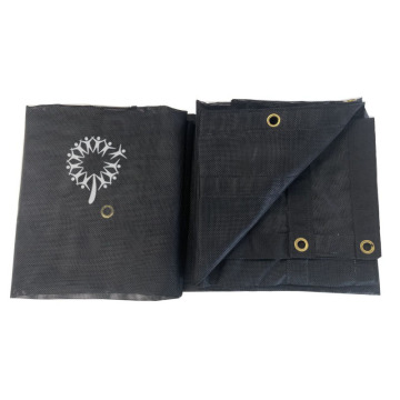 Black Heavy Duty 510gsm PVC Coated Polyester Mesh Tarp for Dump Truck