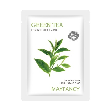 Green Tea Sheet Mask for Women Face Skincare