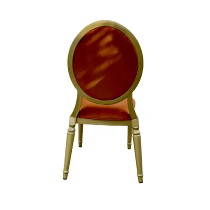 Factory-Price Luxury Modern Iron and Velvet Louis Chairs for Events