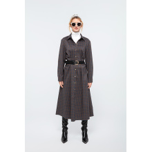 Women's Dlaid Shirt Dress