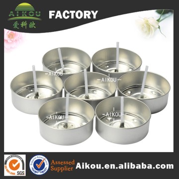 Rigid candle holder disposable aluminum foil tealight cup