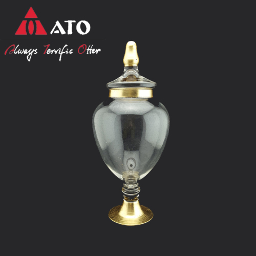 ATO Candy Container Glassware Candy Jar مع غطاء