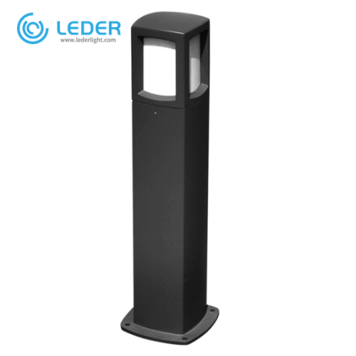 LEDER Black E27 Bulb Bollard Path Light