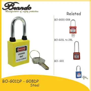 New design safety ABS padlock loto locks locker padlock with key differ