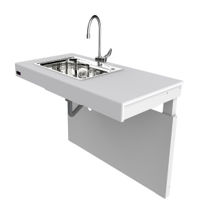 Height Adjustable Accessible Kitchen Sink for Disabled