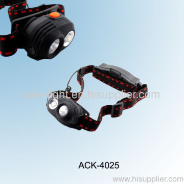 New!! 1w + Cree R2 250lumens Multi Fuction High Power Cree Headlamp Ack-4025 