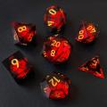 Bescon Dragon&#39;s Eye Sharp Edged Polyehedral Dice Set of 7、Handmade Dragon&#39;s Eye Dice for Proly Playingゲーム