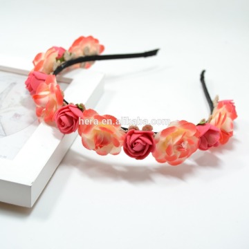 PE fabric small red flower hair bands for women 358G03FF